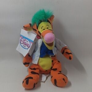 Disney Store Tigger Bean Bag Plush Mad Scientist Winnie the Pooh